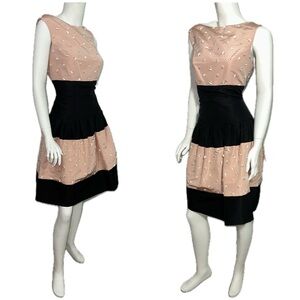 Carolina Herrera $4690 Pink Pearl Beaded Silk Faille Party Dress 10
